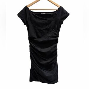 Boden Ruched Off Shoulder Dress